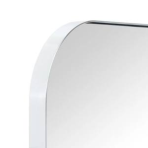 Mid Century Modern Chic Metal <b>Rounded</b> Wall <b>Mirror</b> Latitude Run Rectangular Steel Framed Wall <b>Bathroom</b> Vanity <b>Mirror</b> TEHOME - Product Image 4