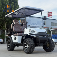 Voiturette de golf électrique personnalisée à 4 places homologuée pour la route, avec batterie au lithium 72V, châssis en aluminium, vitesse 30-50 km/h, autonomie 90 km, homologuée DOT/CE