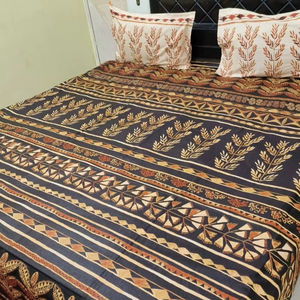 Drap de lit rectangulaire long en coton de qualité supérieure MyEthnix avec motif imprimé tendance - Product Image 1