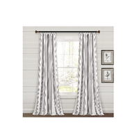 Rideaux à œillets de luxe modernes en coton slub de qualité supérieure, personnalisés, économiques, rouge et blanc, style ferme, occultation totale de la lumière, résistants à l'eau