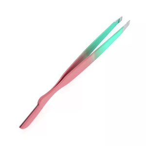 Pinzas para Cejas de Uso Profesional, Acero Inoxidable Alemán, Recubrimiento de Papel para Manicura, Pinzas para Extensión de Cejas - Product Image 4