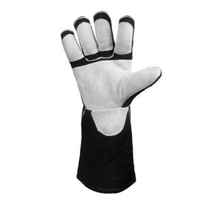 Gants de soudage confortables en cuir de vachette Dernière conception Gants de soudage en cuir respirant à doigts complets - Product Image 3