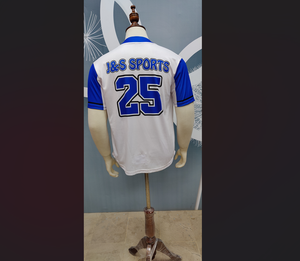 Bán Buôn Chất Lượng Cao Tùy Chỉnh Bóng Chày Jersey 2 Nút Mô Hình Trống In Kỹ Thuật Thoáng Khí Jersey - Product Image 6