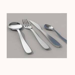 Juego de Cubiertos de Acero Inoxidable Plateado Personalizado con Mango Largo de Diseño, Ecológico y Moderno para Regreso a Clases - Product Image 1