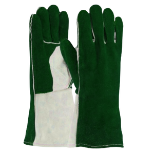Gants de soudage en cuir de vachette fendu de haute qualité Protection contre les coupures résistante supérieure Lutte contre les incendies Gants de barbecue robustes - Product Image 2