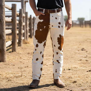 Nouveau design élégant Pantalon en cuir de vachette pour homme de qualité supérieure Léger élégant décontracté Collection d'hiver Pantalon en cuir de vachette pour homme - Product Image 1