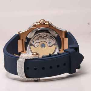 นาฬิกากลไกสำหรับผู้ชาย, เคสกระจกแฟชั่นหรูหราหรูหรากันน้ำ - Product Image 3