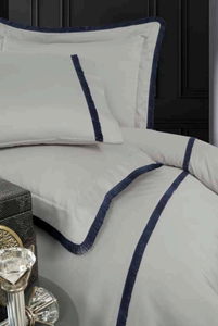 Hiện đại vua kích thước 6-Piece <span class=keywords><strong>bedding</strong></span> Set XL Duvet cover được trang bị tấm 2 tiêu chuẩn Vỏ Gối 2 Oxford gối cotton satin 23 - Product Image 2