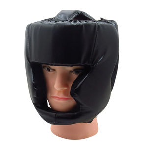 Casco de boxeo ganador hecho a medida Casco duradero Nuevo diseño Protección facial de cuero Impreso MMA Kick Boxing Cheek Headgear - Product Image 2