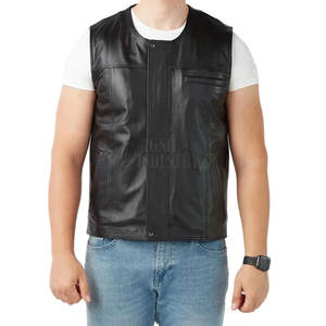 Chaleco de Cuero Casual de Invierno para Hombre, Hecho a Medida, Precio al por Mayor 2025, Material Transpirable y Duradero de Alta Calidad - Product Image 4