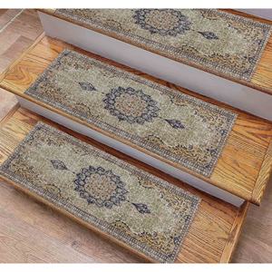 Medallion Printed Rug, Modern Machine Washable Pet Friendly Design,Step Rug - Product Image 5