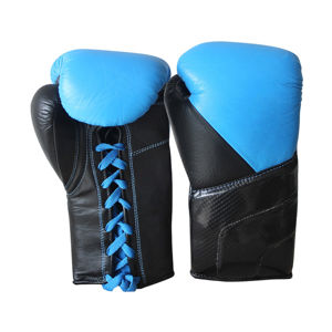 Gants de boxe en cuir avec design respirant et imperméable pour un entraînement confortable, sangle de poignet réglable - Product Image 1