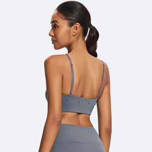 Sujetador Deportivo de Alta Calidad con Soporte Medio, Ajustable, Antibacteriano, sin Costuras Delanteras, Transpirable, para Gimnasio, Yoga, Correr, Fitness - Product Image 4