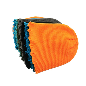 Bonnet en tricot personnalisé effet vieilli, plusieurs couleurs, style déchiré, en acrylique, chaud, unisexe, extensible, style streetwear, logo personnalisé, OEM - Product Image 1