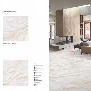 Alta calidad Marconix Azul 600x600 Baldosas de porcelana esmaltada Brillante Pulido Grado superior 60x60 2x2 Precio - Product Image 3