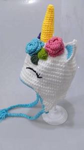 Chapeau Licorne pour Fille, Enfant, Bébé, Chapeau d'Hiver pour Bébé, Chapeau Fait Main Mignon et Amusant pour les Fans de Little Pony - Product Image 3