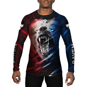 เสื้อ Rash Guard สำหรับผู้ชายและผู้หญิงเสื้อแขนสั้น & ยาวย้อมสีแบบสั่งทำ - Product Image 1