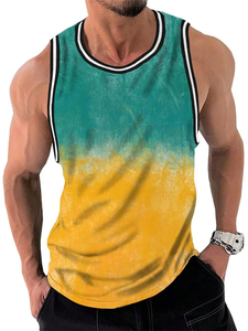 Débardeur de gymnastique de compression personnalisé pour hommes tissu tricoté respirant pour le fitness musculation avec logo imprimé - Product Image 6