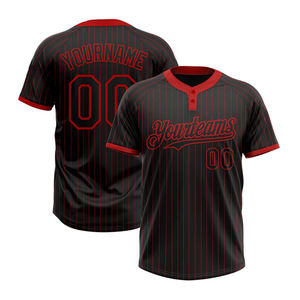 Maillot de baseball sublimé de qualité supérieure numéro de nom d'équipe personnalisé respirant séchage rapide col en v vêtements de sport baseball de haute qualité - Product Image 1