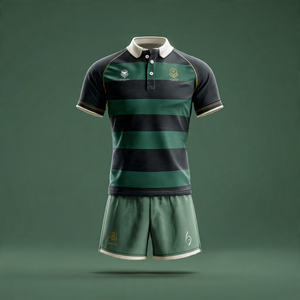 Uniformes de Rugby Personalizados con Nombre de Equipo, Camisetas de Rugby 100% Poliéster, Ropa Deportiva, Uniforme de Entrenamiento de Fútbol y Rugby - Product Image 2