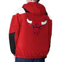 Veste coupe-vent à demi-zip pour équipes de basketball personnalisées, poche kangourou sur le devant, dos tombant, logo brodé, uni teint