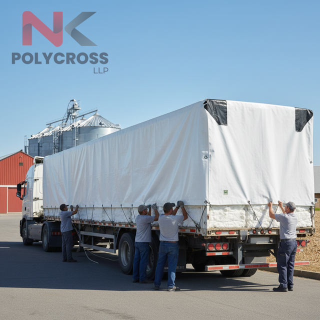 Waterproof and Breathable Cotton Cover Tarpaulin Farm Storage Needs Custom Size Cotton Cover Tarpaulin for Export Market Supply