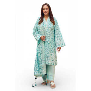 Traje de 3 Piezas para Mujer con Estampado de Laca y Dupatta CL-62108, una Colección - Product Image 4