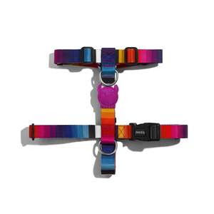 Prisma Fashion Pet Safety H-<b>Harness</b> Small <b>Medium</b> & XL Striped Pattern with Reflective Buckles for <b>Dogs</b> - Product Image 2
