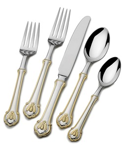 Service de couverts de mariage en bois bicolore écologique de luxe, motif en spirale or et argent, ensemble élégant de style vintage de 4 pièces - Product Image 6
