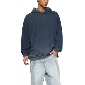 Sudadera con Capucha para Hombre, Estilo Holgado, Lavado a la Piedra, Ecológica, 100% Algodón con Bordado 3D - Product Image 5