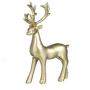 Renne Statue De Noël Décor À La Maison Vacances Résine Statues Renne Figurines De Noël De Table Showpiece Ornements De Noël - Product Image 3