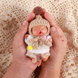 Babeside 4.5 "yumuşak tombul gerçekçi Piggy modeli oyuncak Mini 12cm sıkı gerçekçi silikon hayvanlar için yeniden doğmuş bebekler çocuklar - Product Image 1