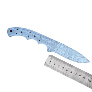 Cuchillas en blanco de acero inoxidable de Damasco, cuchillo de caza personalizado hecho a mano, cuchillas en blanco Tang completas - Product Image 2