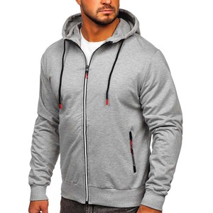 Sweat à capuche épais doublé en polaire pour homme, lourd, doux, fermeture éclair intégrale, chaud pour l'hiver - Product Image 1