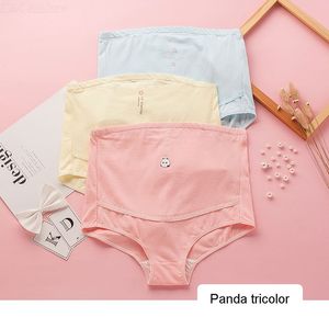 3pcs Set Femmes Taille Haute Bump Maternity Underwear Everyday Style Hipster Pregnancy Panties Solid Pattern Knitted Plain Dyed - Product Image 3