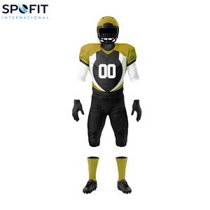 Tenues de football américain personnalisées pour jeunes, ensembles personnalisés 100% polyester, imprimés par transfert thermique, respirants, grande taille, haute qualité - Product Image 5