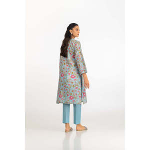 Ensemble Coordonné Imprimé en Cambric pour Femmes Brodé IPST-77424 Style Casual Tendance Trois-Quarts pour Tenues Printemps/Été XS - Product Image 6