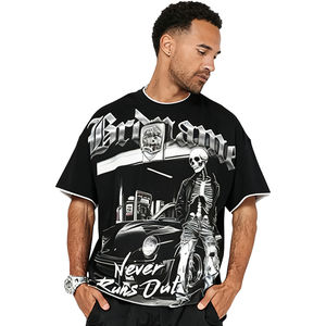 Custom <b>White</b> Cropped Printed Cotton Tee Graphic <b>Shirt</b> <b>Man</b> Round Neck Unisex Heavy Weight t <b>Shirt</b> Manufacturer DTG Boxy T-<b>shirt</b> - Product Image 3