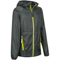 Veste coupe-vent à capuche imperméable pour homme, style streetwear, respirante, séchage rapide, polyester, nylon, toile, prix de gros
