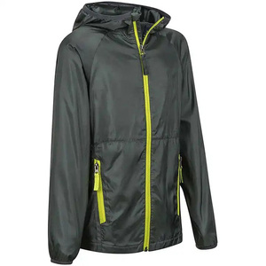 Veste coupe-vent zippée style High Street pour hommes, respirant, séchage rapide, polyester et toile de nylon, prix de gros - Product Image 4