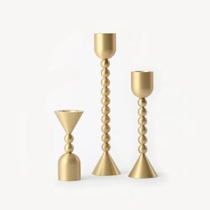 Bougeoir décoratif pour la maison Bougeoir de fantaisie en métal de luxe Décoration de mariage Pièce centrale Bougeoir en métal - Product Image 6