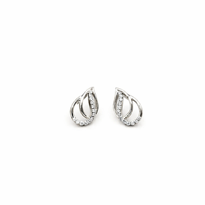 Nouvelles boucles d'oreilles clous en forme de goutte d'eau de créateur scintillantes en or jaune pur 18 carats ou en argent, boucles d'oreilles clous en diamant de laboratoire pour femmes - Product Image 2