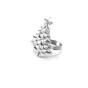 Three <b>Ring</b> Napkin <b>Ring</b> Silver Modern Table Decorative Napkin <b>Ring</b> - Product Image 2