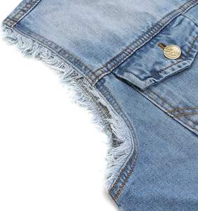 Nouveauté Design Vêtements de rue pour hommes Mode Veste en jean déchirée délavée Casual Vestes sans manches d'extérieur Imperméable - Product Image 2