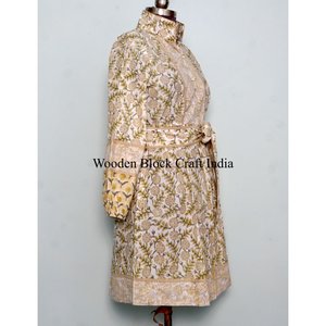 Robe longue en coton imprimée à la main pour femme, tenue décontractée d'été, style bohème, robe indienne, cadeau pour femme - Product Image 5
