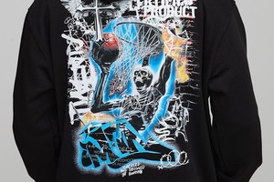 Sweat à capuche d'hiver imprimé Design arrière 100% coton épais pull d'hiver Logo personnalisé imprimé unisexe - Product Image 2