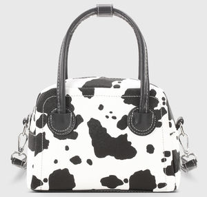 High Quality Women's Bowling Bag PU Custom Logo Fashionable Zipper Shoulder <b>Handbag</b> <b>Canvas</b> Lining Factory Price - Product Image 1