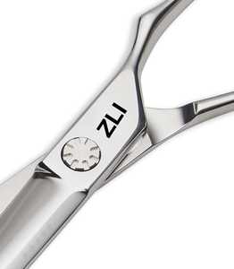 Tijeras japonesas 440C de calidad superior profesional, hoja recta de acero inoxidable con punta afilada para peluquería, MOQ bajo - Product Image 2