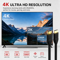 Câble HDMI 4K pour TV 60Hz 18Gbps HDMI 2.0 Câble haute vitesse