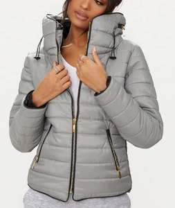 Veste bouffante avec capuche vêtements d'hiver respirants pour femmes vestes d'hiver bouffantes à glissière pour femme OEM Logo personnalisé - Product Image 3